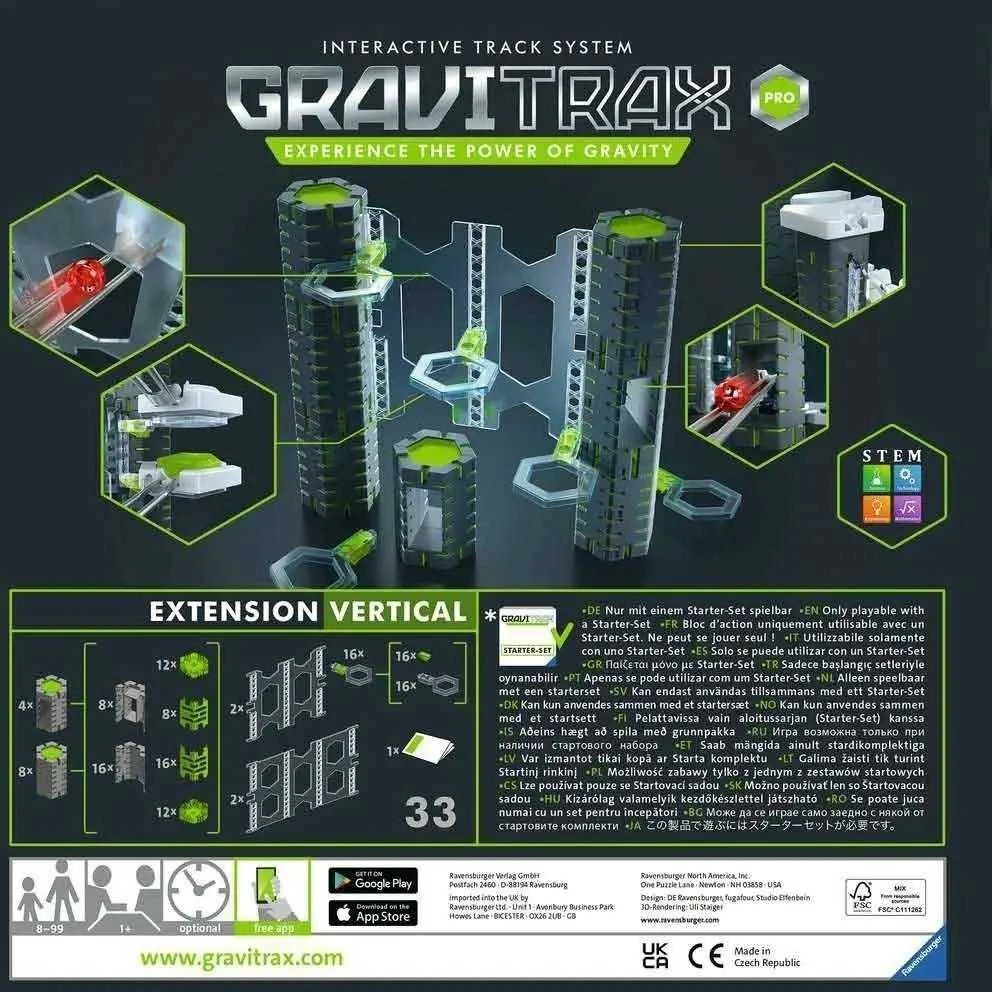 Ravensburger GraviTrax PRO vertikalus rinkinys, papildomas 22427