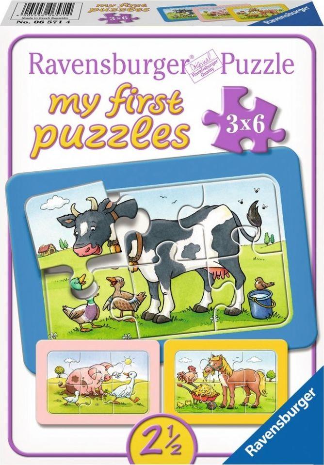 Ravensburger Dėlionė 3 x 6 vnt. - Mano pirmoji dėlionė aprašymas - Prekės nuotrauka