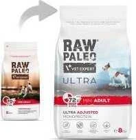 Vetexpert Sausas Šunų Maistas - VET EXPERT RAW PALEO Ultra Mini Jautiena 8kg