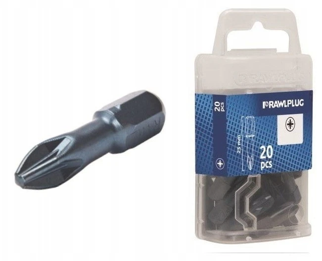 Rawlplug GROT POZIDRIV PZ1 25MM 20SZT/OP - 1op - RT-BIT-PZ1/25