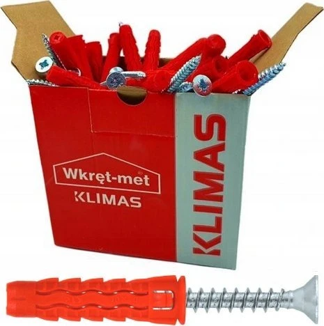 Wkret Met Universalus kaištis 10x60/70, įleistas varžtas, kartonas (SFXP-10060070 x 50 vnt.)