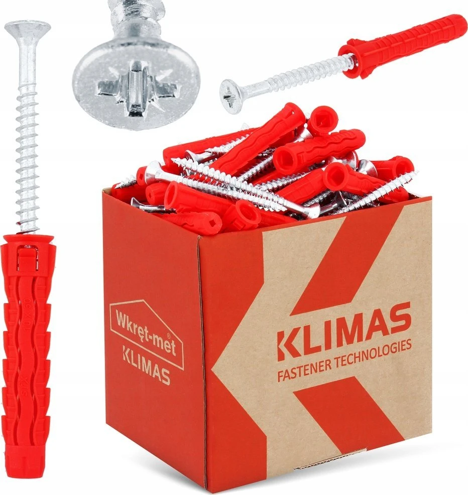 Wkret Met Universalus kaištis 10x60/70, įleistas varžtas, kartonas (SFXP-10060070 x 50 vnt.)
