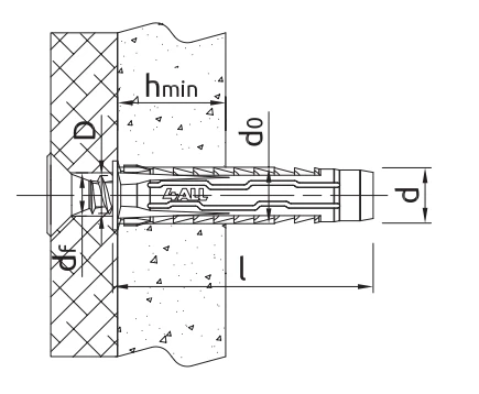 Rawlplug KAIŠTIS 4ALL FI 12 MM SU VARŽTU 8.0X100
