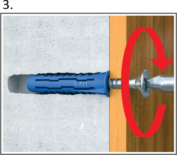Rawlplug Kaištis 4ALL FI08 Z WKR.5,0X60 /OPAK=50SZT/