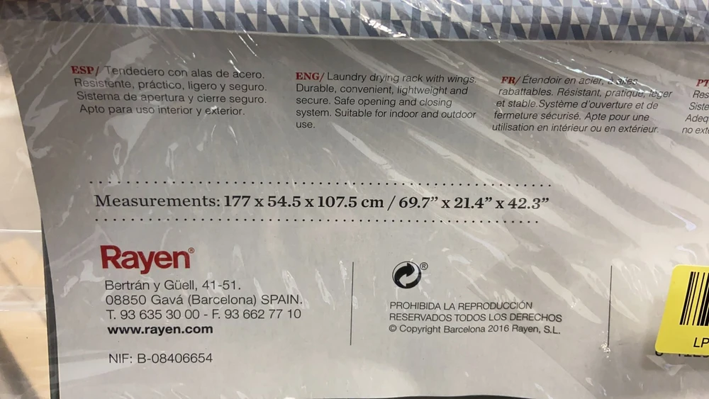 RAYEN Tamsiai mėlynas XXL lyginimo lentos užvalkalas