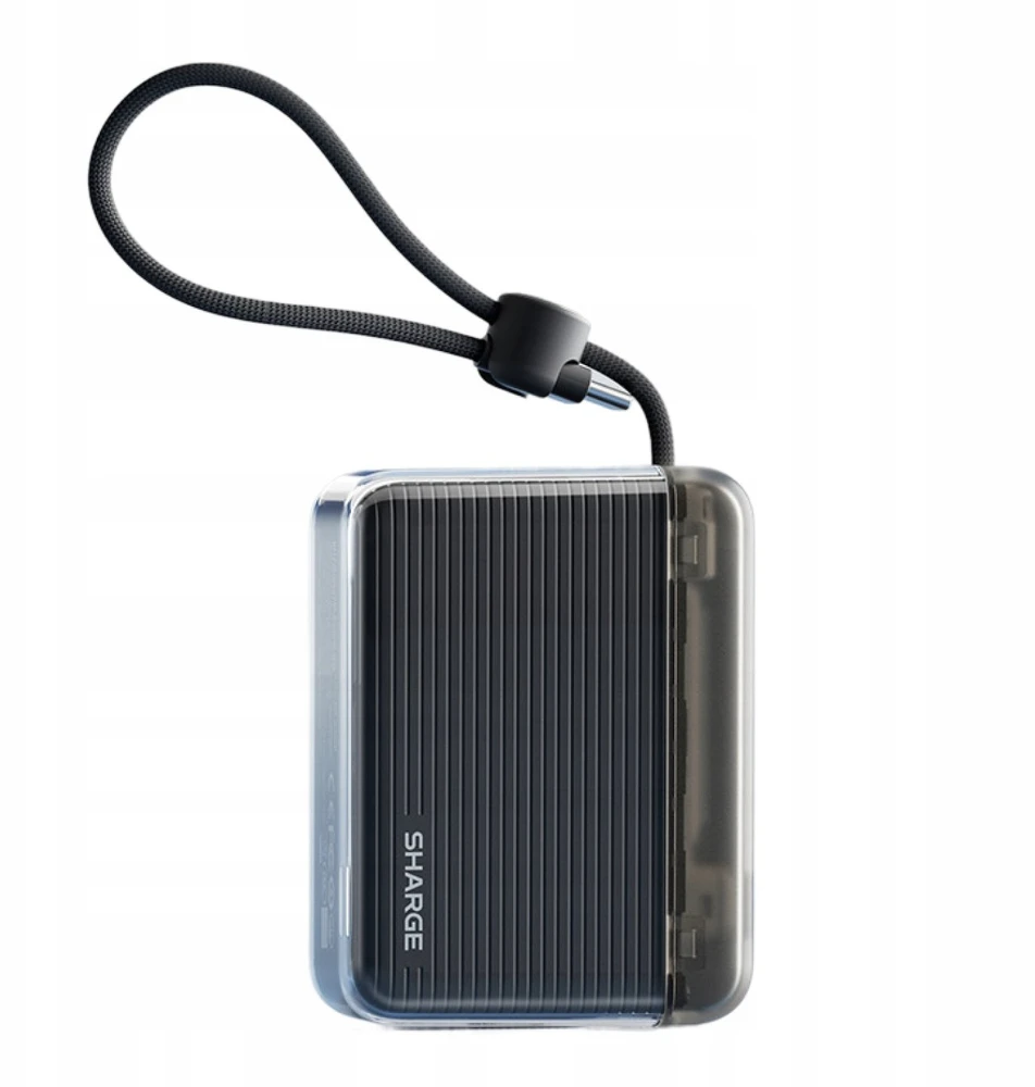 Rayovac SHARGE Flow Go Powerbank, 10,000mAh, 22.5W, USB-C cable - juodas (YDD-SG-SXZDX-HEI)