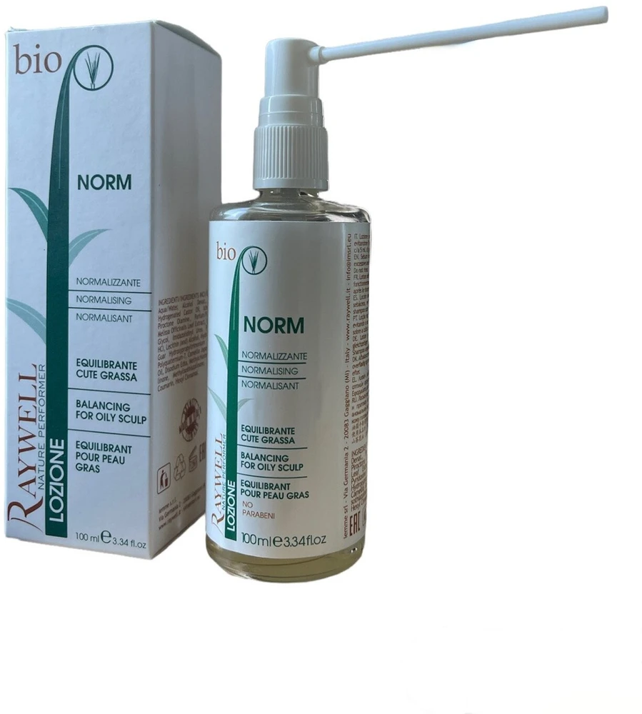 „Raywell Bio Nature“ plaukų losjonas, skirtas riebalų pertekliui reguliuoti, 100 ml