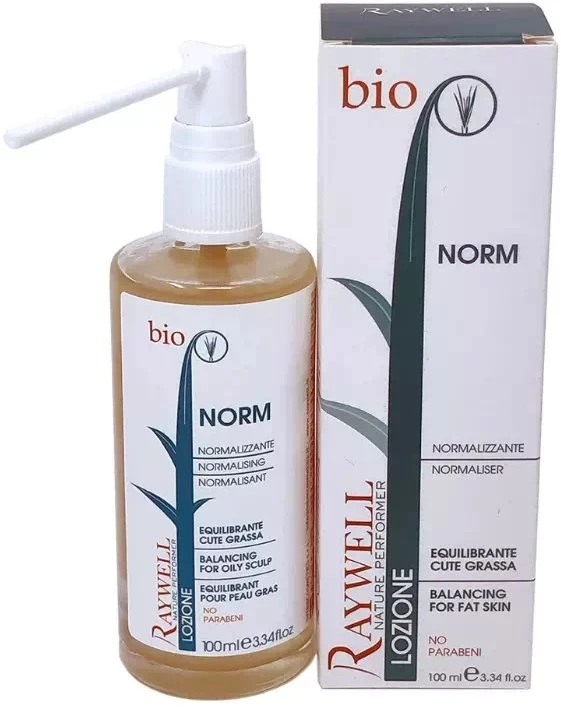 „Raywell Bio Nature“ plaukų losjonas, skirtas riebalų pertekliui reguliuoti, 100 ml