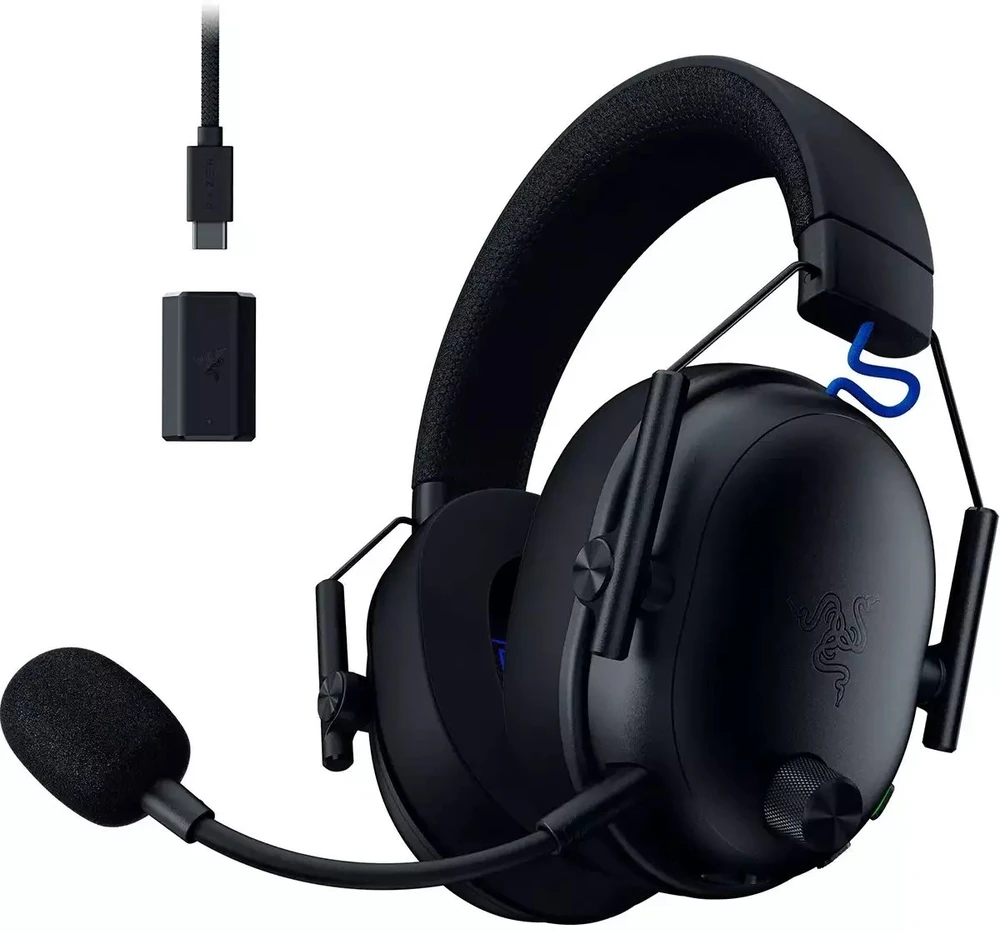 Ausinės Razer BlackShark V3, skirta PlayStation, juoda
