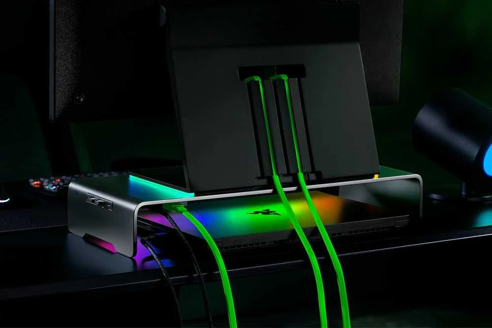 Laikiklis Razer | Desk Mount | Monitorius Stand Chroma | Ergonomic Height | Juodas