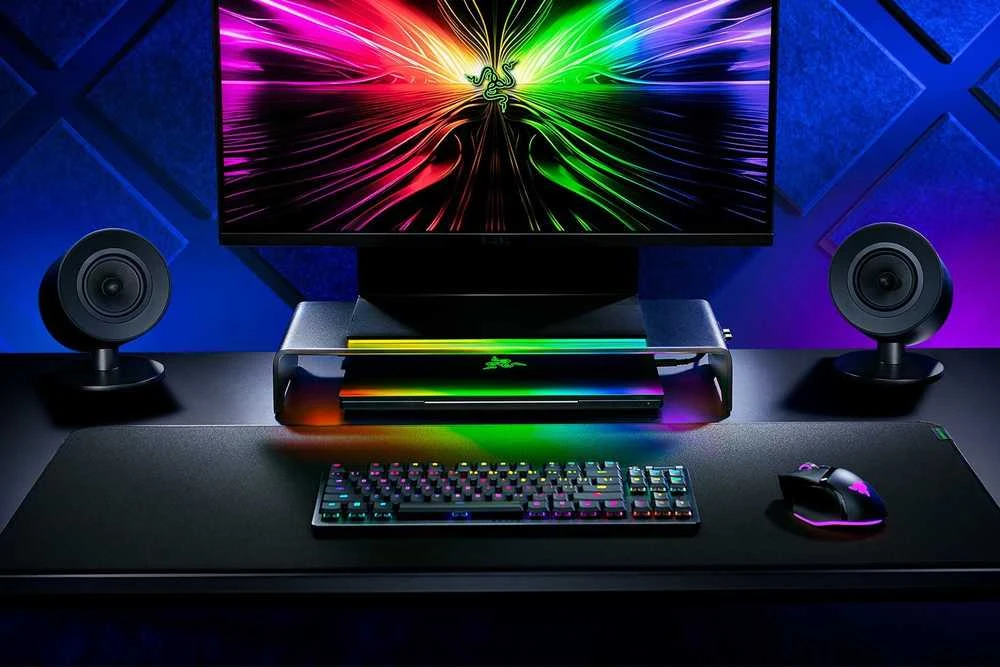 Laikiklis Razer | Desk Mount | Monitorius Stand Chroma | Ergonomic Height | Juodas