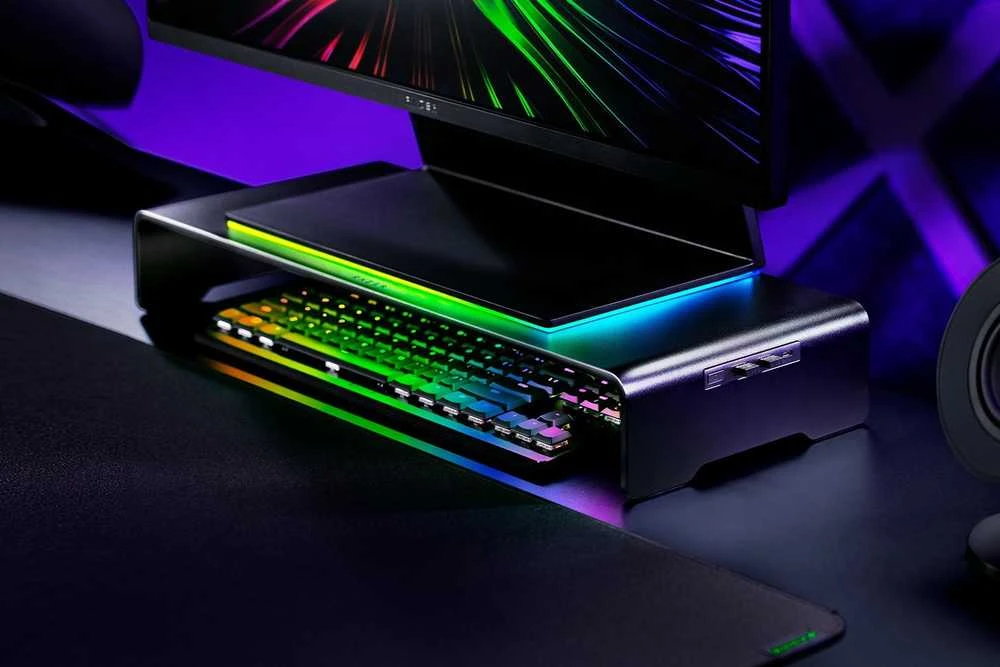 Laikiklis Razer | Desk Mount | Monitorius Stand Chroma | Ergonomic Height | Juodas