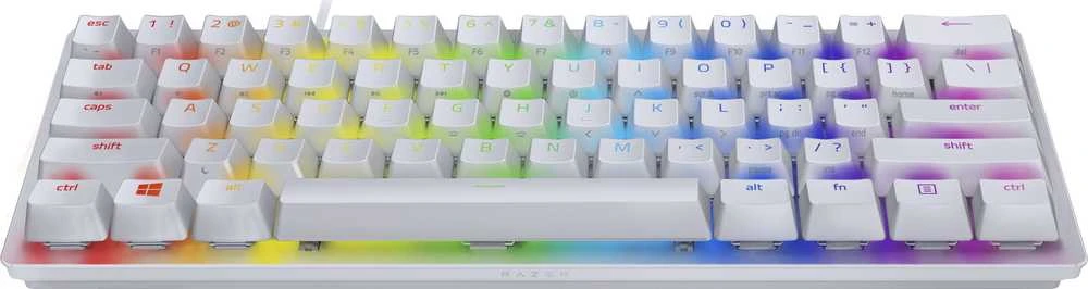60% Mechaninė Žaidimų klaviatūra Razer Huntsman Mini Mercury Edition, Red Switch, US išdėstymas