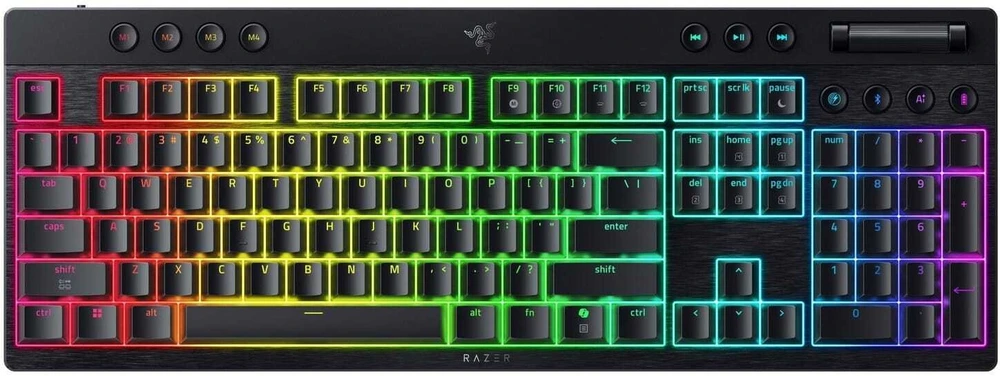Klaviatūra žaidimams Razer BlackWidow V4 HyperSpeed Razer Geltona belaidė mechaninė su pašvietimu juoda
