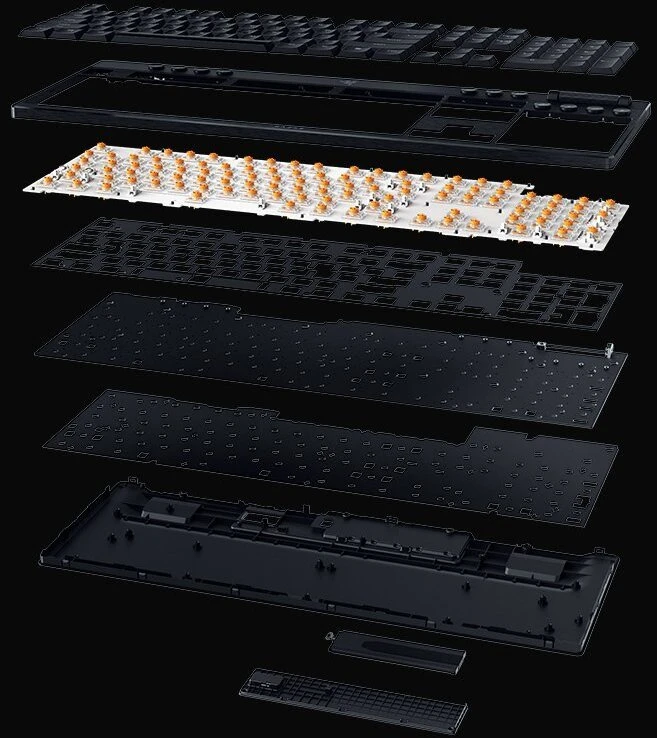 Klaviatūra žaidimams Razer BlackWidow V4 HyperSpeed Razer Geltona belaidė mechaninė su pašvietimu juoda