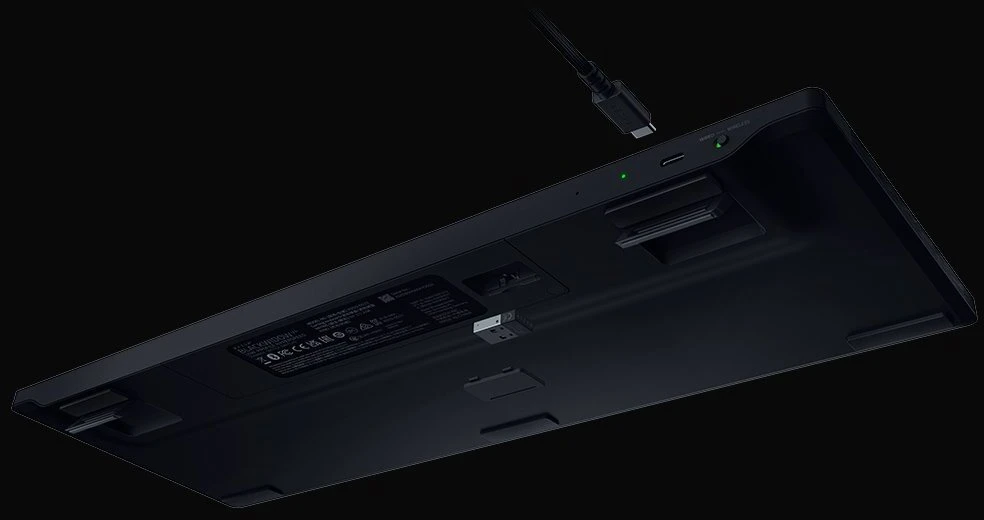 Klaviatūra žaidimams Razer BlackWidow V4 HyperSpeed Razer Geltona belaidė mechaninė su pašvietimu juoda