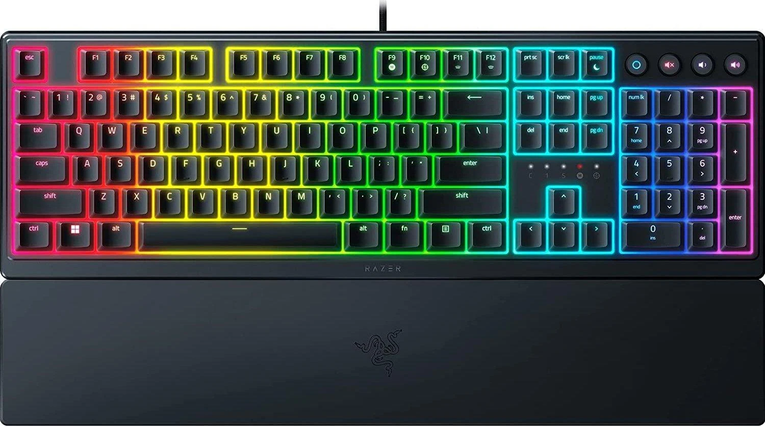 Razer | Ornata V3 | Klaviatūra žaidimams | su laidu | RGB LED pašvietimas | US | Mecha-Membrane | Juodas