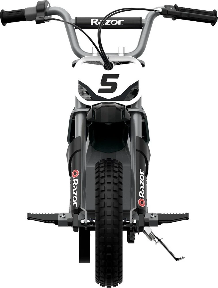 Razor MX350 elektra varomas purvo dviratis, su lipdukais, juodas