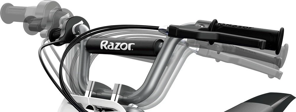 Razor MX350 elektra varomas purvo dviratis, su lipdukais, juodas