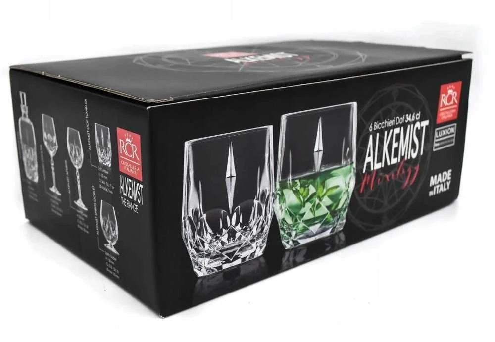 Stiklinės RCR ALKEMIST, 346 ml, 6 vnt.