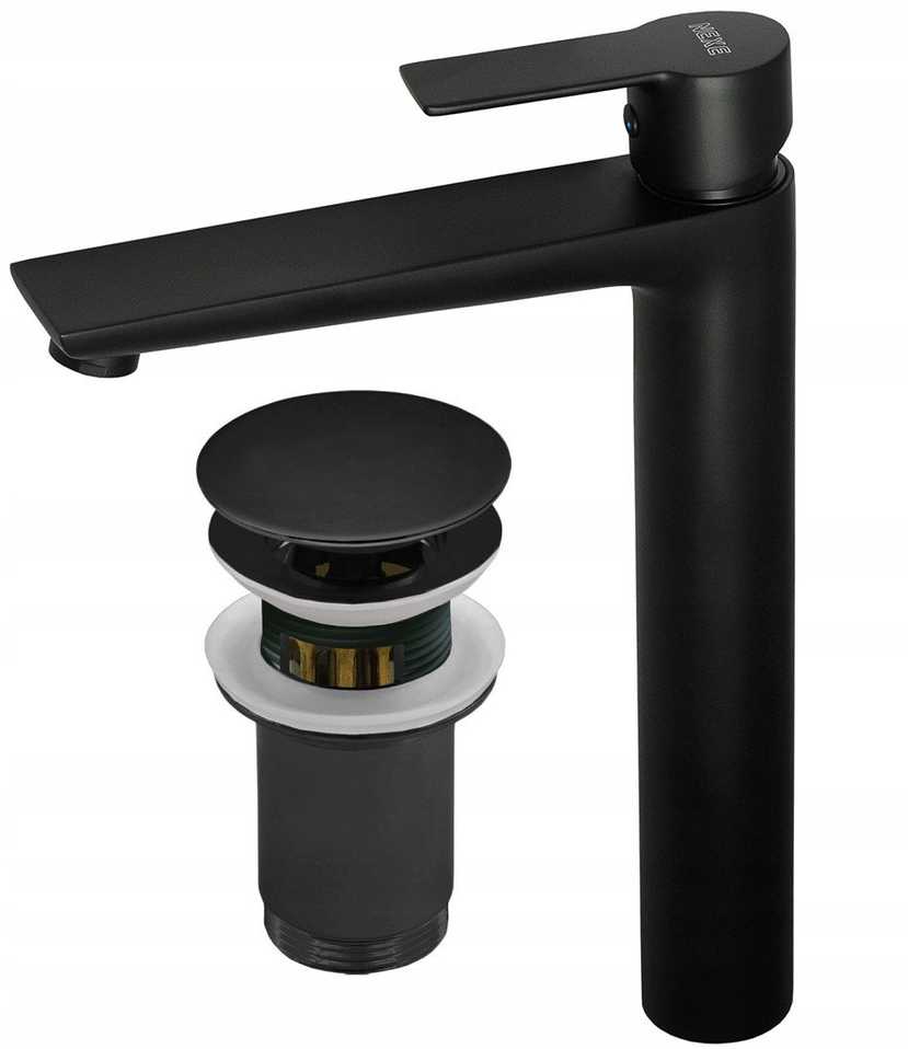 rea 84401 WEGA pastatomos praustuvės įranga, juoda matinė
