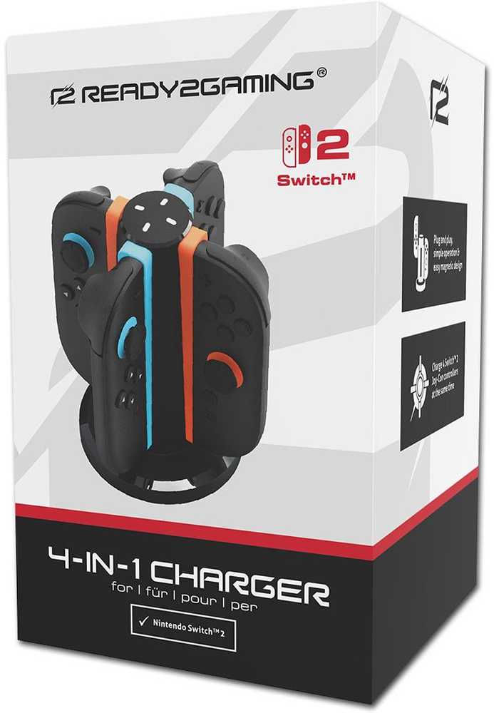 „ready2gaming“ „Nintendo Switch 2“ 4 viename įkroviklis