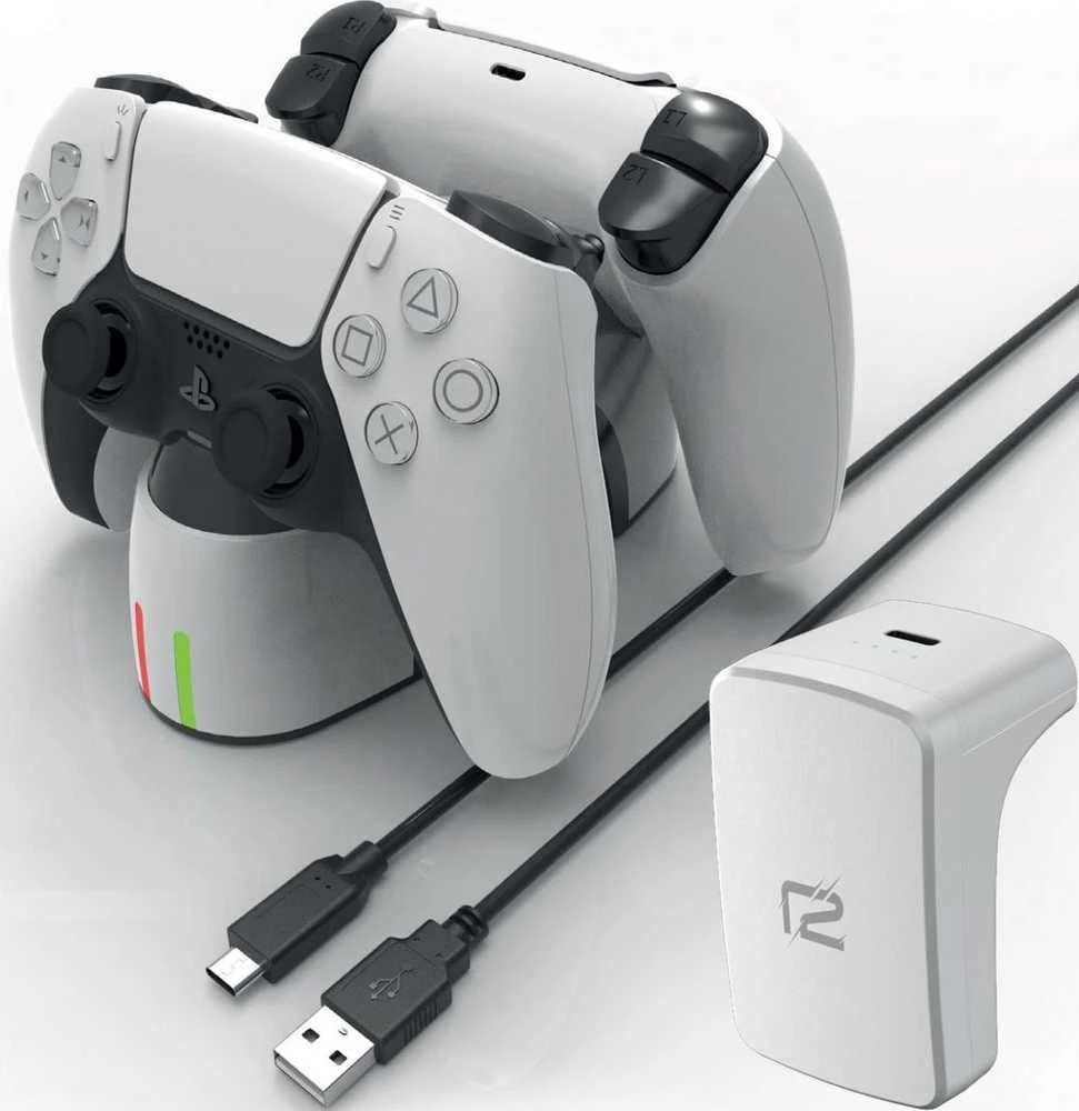 „ready2gaming Rinkinys“ įkrovimo rinkinys PS5 konsolei (R2GPS5CHARGINGSET)