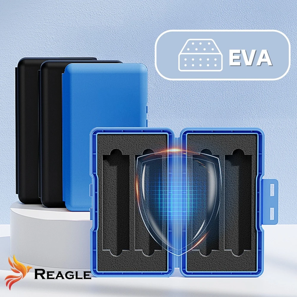 Reagle Dėžutė apsauginis dėklas 4 M.2 SSD NVME SATA diskams iš EVA putų