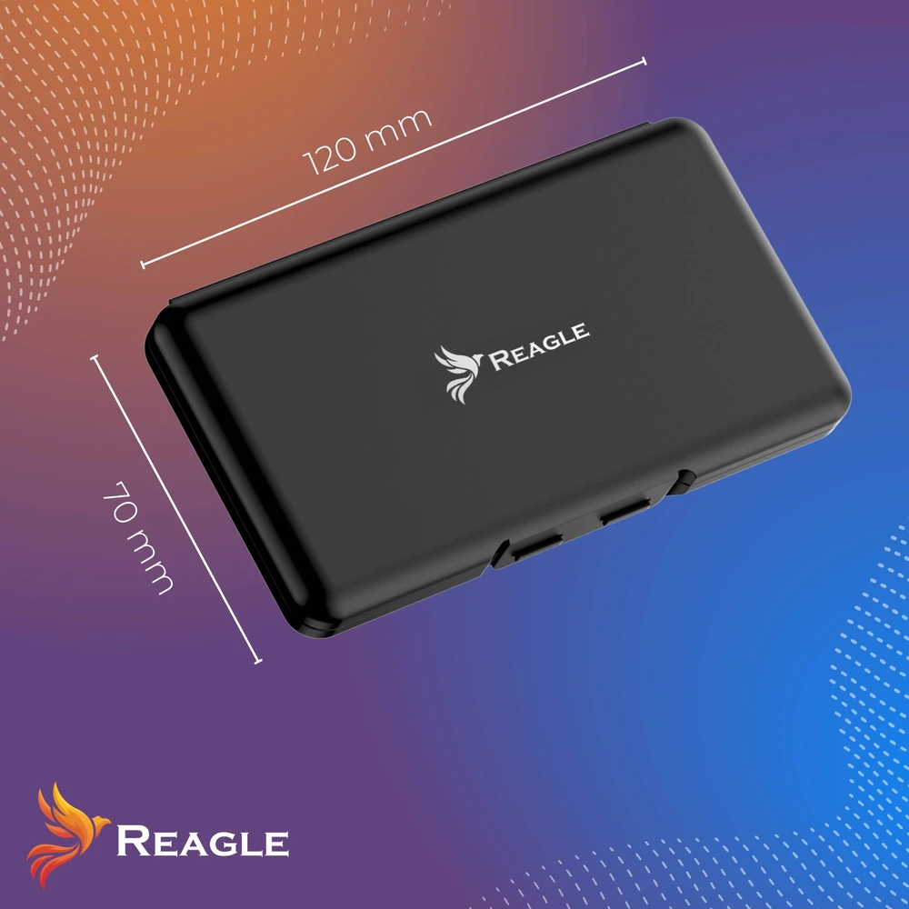 Reagle Dėžutė apsauginis dėklas 4 M.2 SSD NVME SATA diskams iš EVA putų