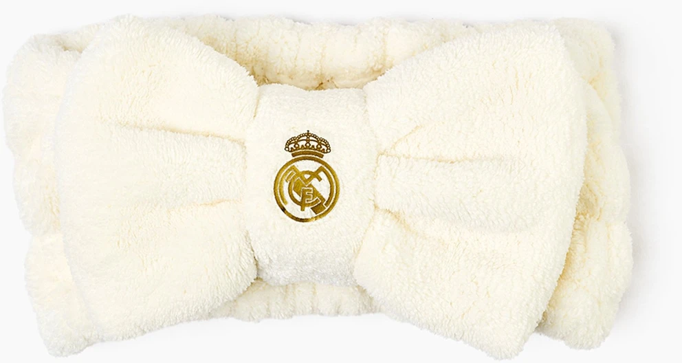 Real Madrid rinkinys: Real Madrid veido valymo priemonė + Real Madrid plaukų lankelis baltas