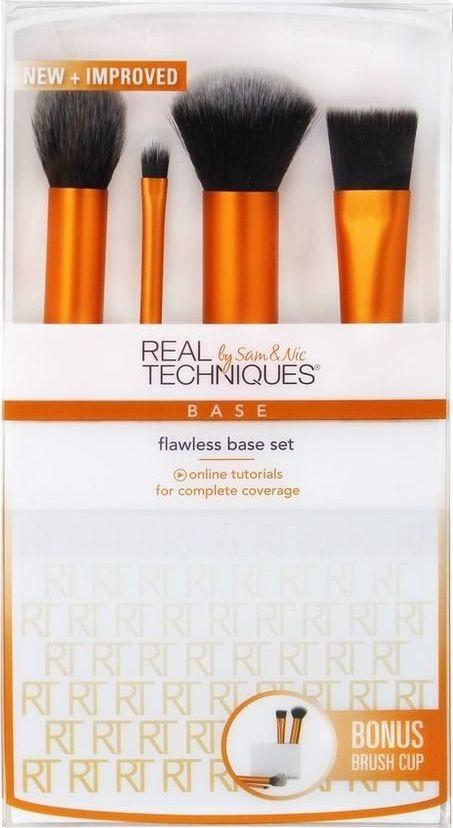 "Real Techniques" nepriekaištingo makiažo šepetėlių rinkinys, 4 dalys
