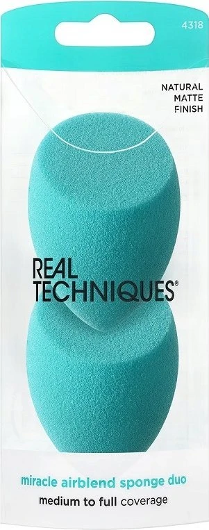 "Real Techniques Miracle Airblend" makiažo kempinėlė 2 vnt