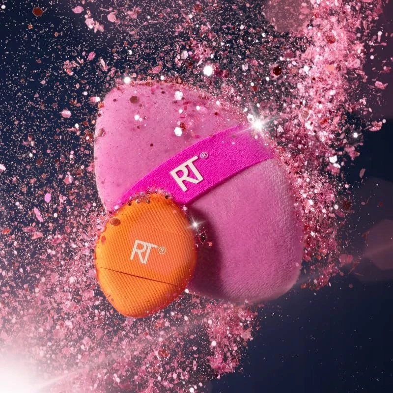 Set Real Techniques: Miracle Makeup Sponge Rožinė + Miracle Makeup Sponge Oranžinis