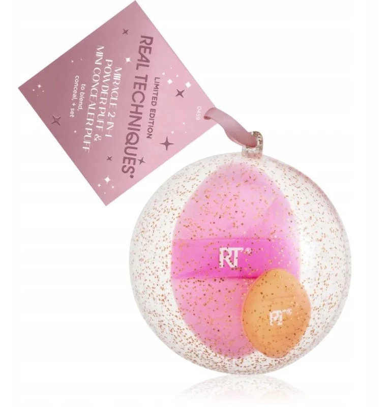 Set Real Techniques: Miracle Makeup Sponge Rožinė + Miracle Makeup Sponge Oranžinis