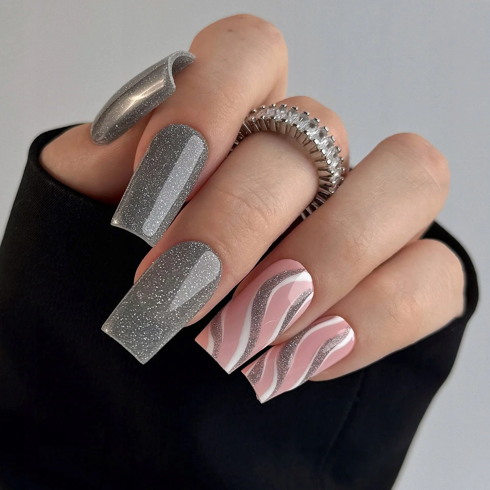 Realac Clavier Nailsology hibridinis nagų lakas su blizgučiais 124 Sea Life Mėlyna 8ml