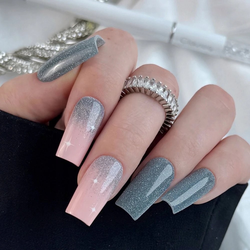 Realac Clavier Nailsology hibridinis nagų lakas su blizgučiais 124 Sea Life Mėlyna 8ml