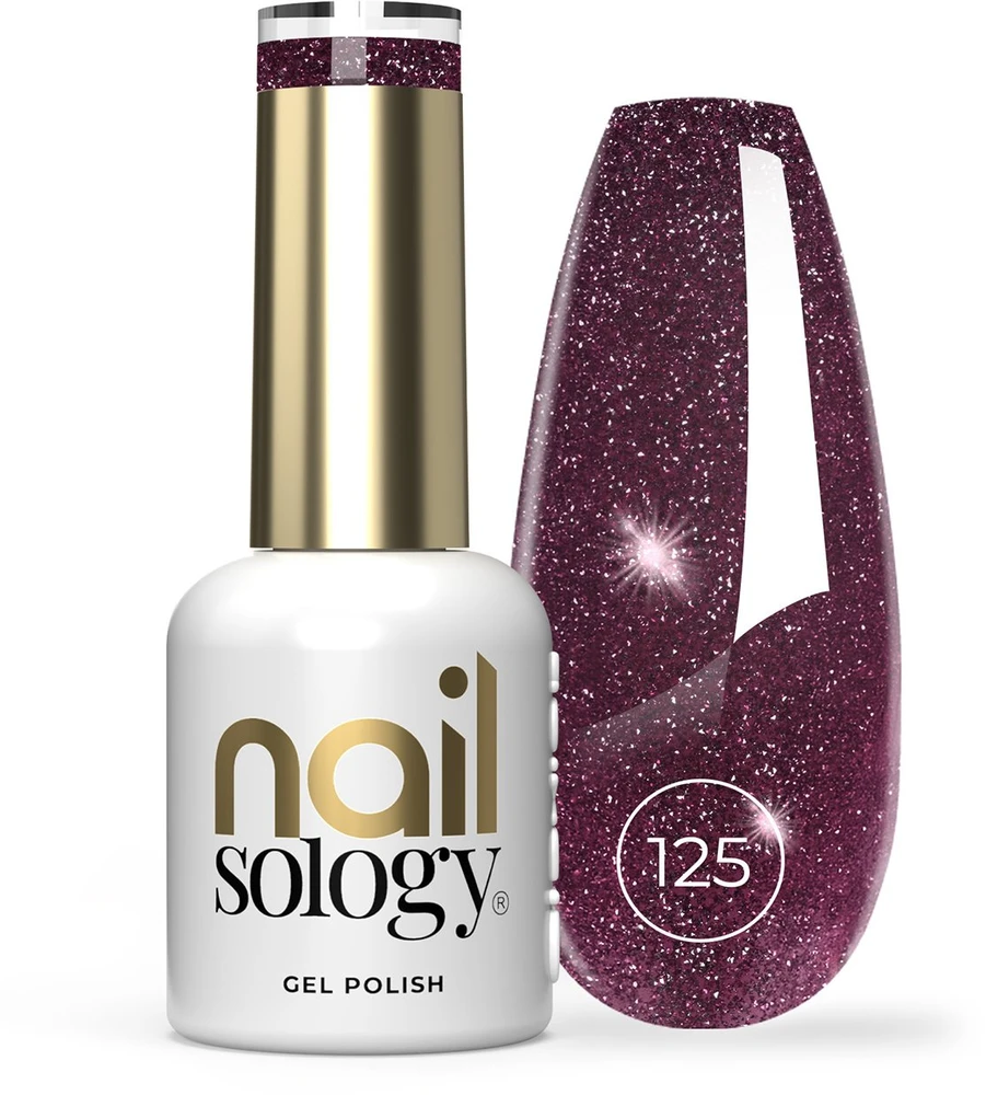 Realac Clavier Nailsology hibridinis lakas su glitter 125 End Rožinė 8ml