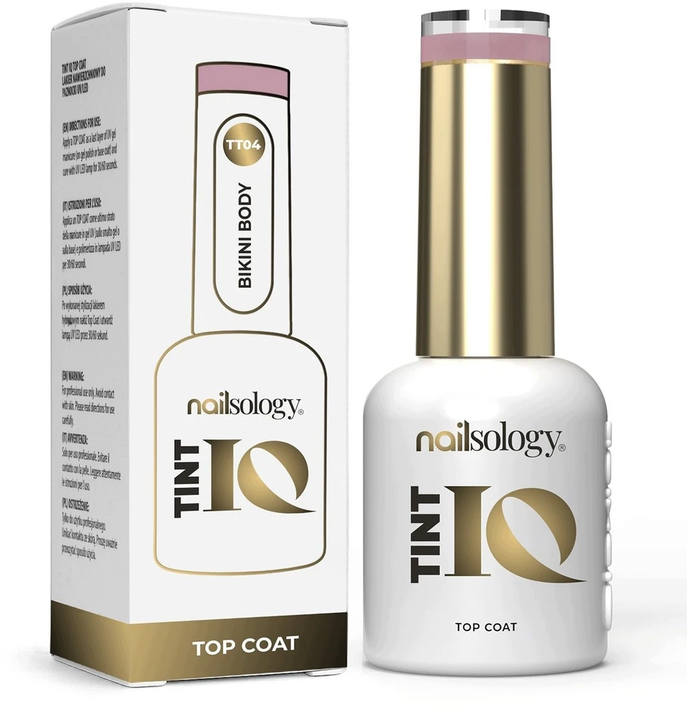 Clavier Nailsology Tint IQ Top Coat top hybrydowy TT04 Bikini Body 8ml