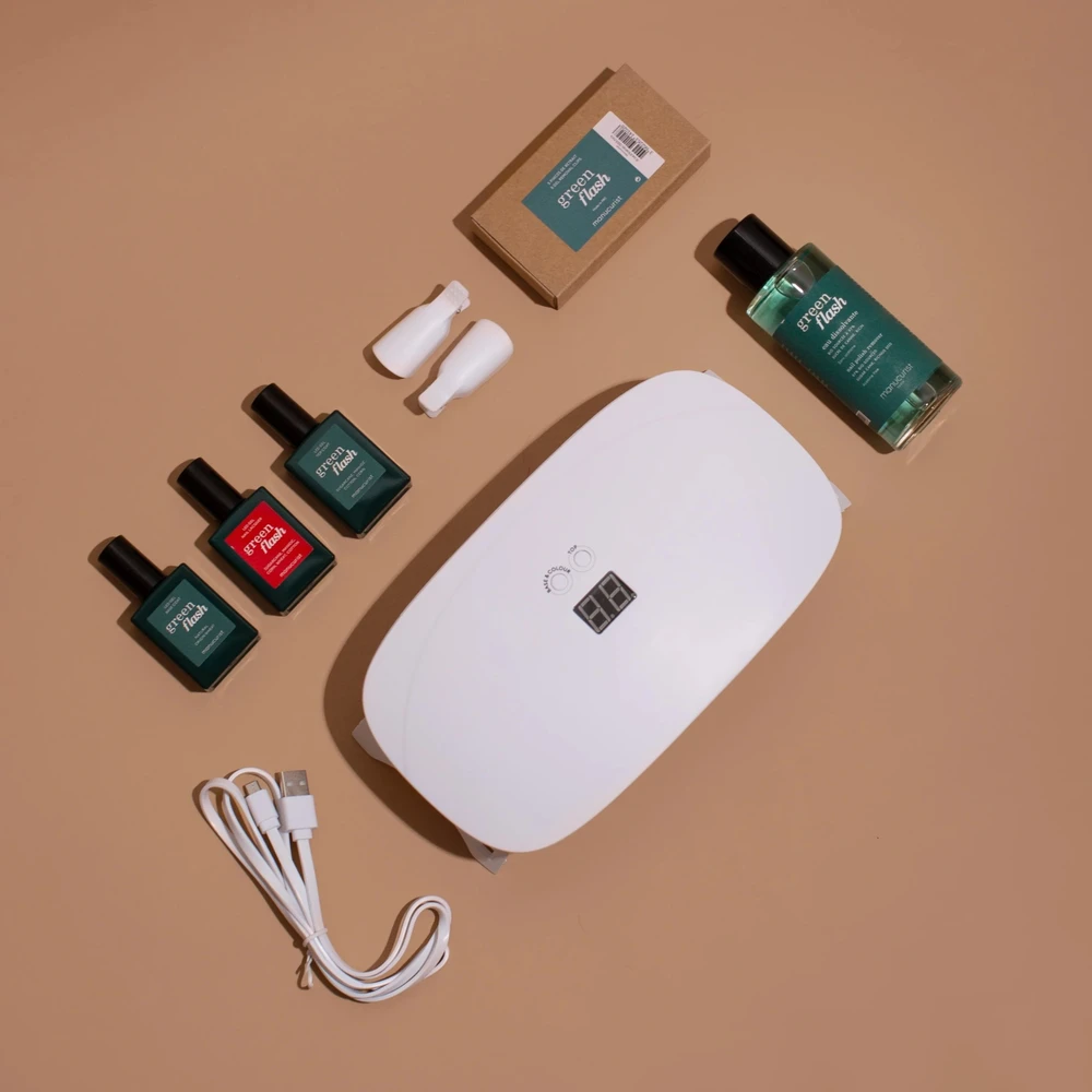 Realac Manucurist Žalia blykstė LED lempa Slim 24W balta
