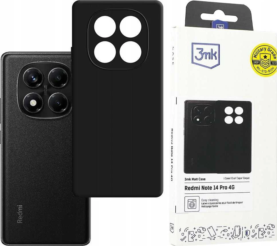 3mk matinis dėklas, skirtas Realme 14 Pro+ – juodas