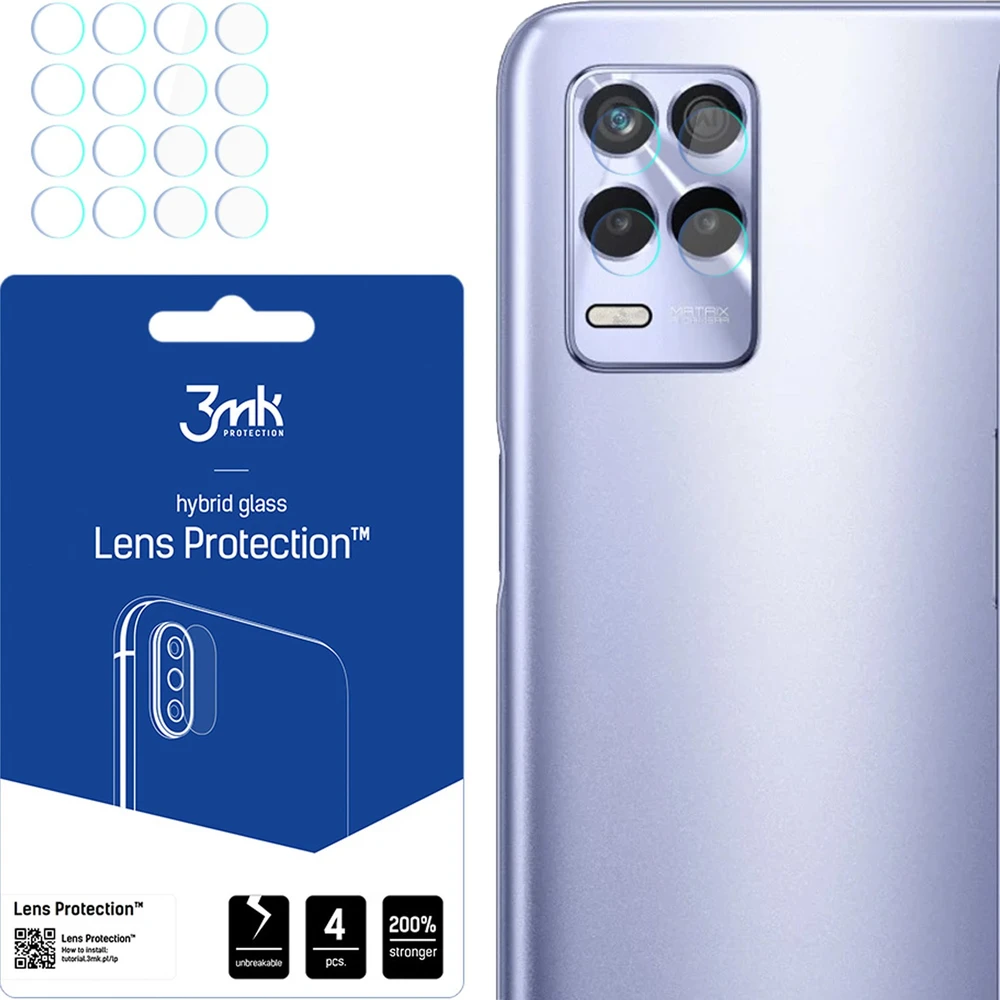 3mk objektyvo apsaugos kameros stiklas, skirtas „Realme 8s 5G“