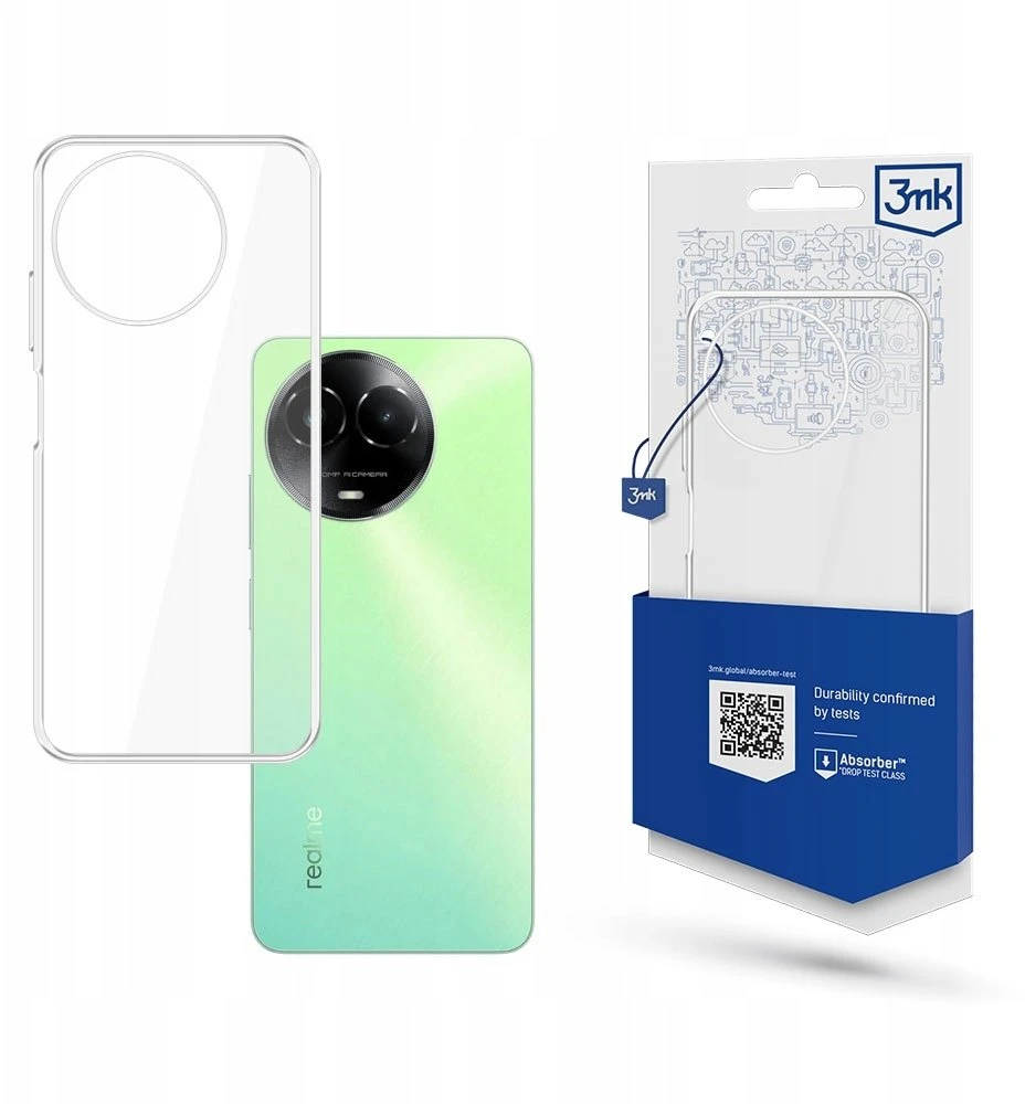 3mk skaidrus dėklas, skirtas Realme C67 5G – skaidrus