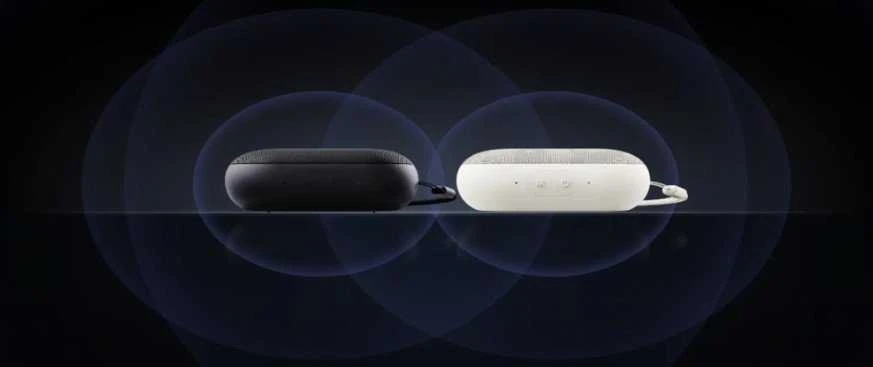 Realme mėlynos spalvos bluetooth garsiakalbis USB-C pilkas