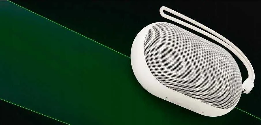 Realme mėlynos spalvos bluetooth garsiakalbis USB-C pilkas