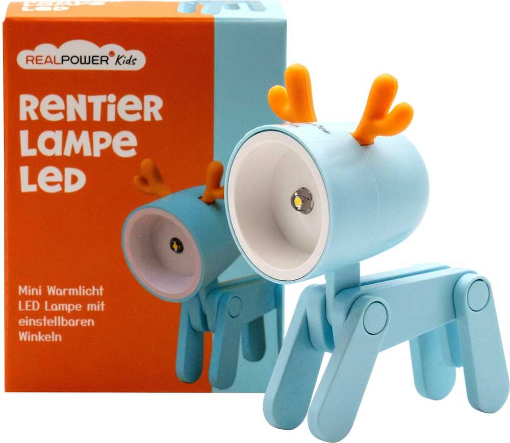 Realpower RealPower LED-Tier latarka kieszonkowa Mėlyna deer