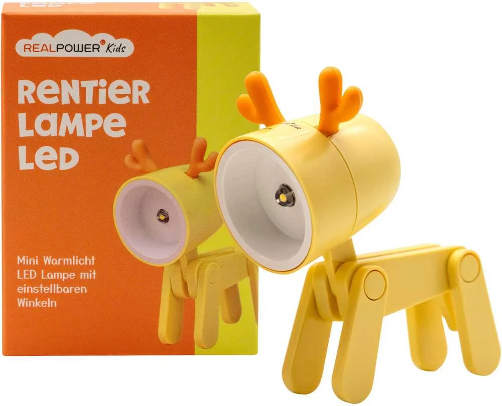 Realpower RealPower LED-Tier Taschenlampe Geltona deer