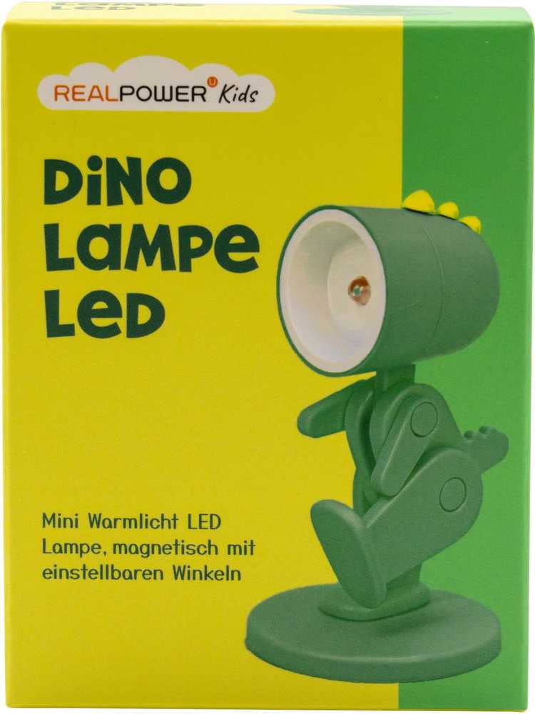 Realpower RealPower Žibintuvėlis LED w kształcie zwierzęcia Žalias Dino su podstawą
