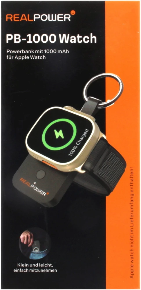 Powerbank Realpower PB-1000watch 1000 mAh Juodas (495956)
