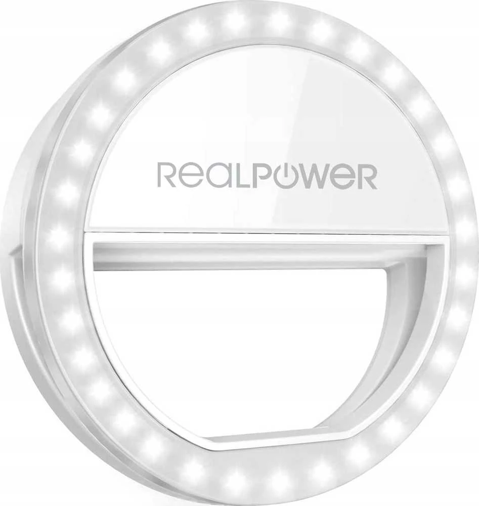 Dėklas Realpower Išmanusis telefono žiedo apšvietimas Eva Selfie Light