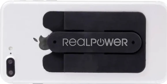 Dėklas Realpower RealPower Smartphoneständer + Smart Wallet (Kartenfach)